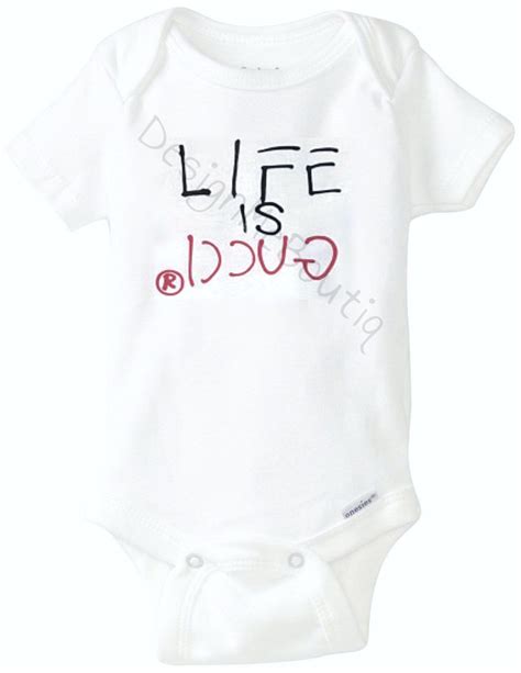 gucci baby clothes boy|life is gucci baby onesie.